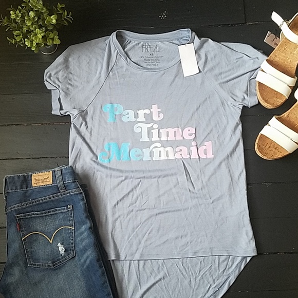 Freeze Tops - NWT Part Time Mermaid shirt